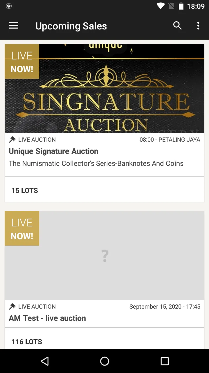 Unique Auctions | Indus Appstore | Screenshot