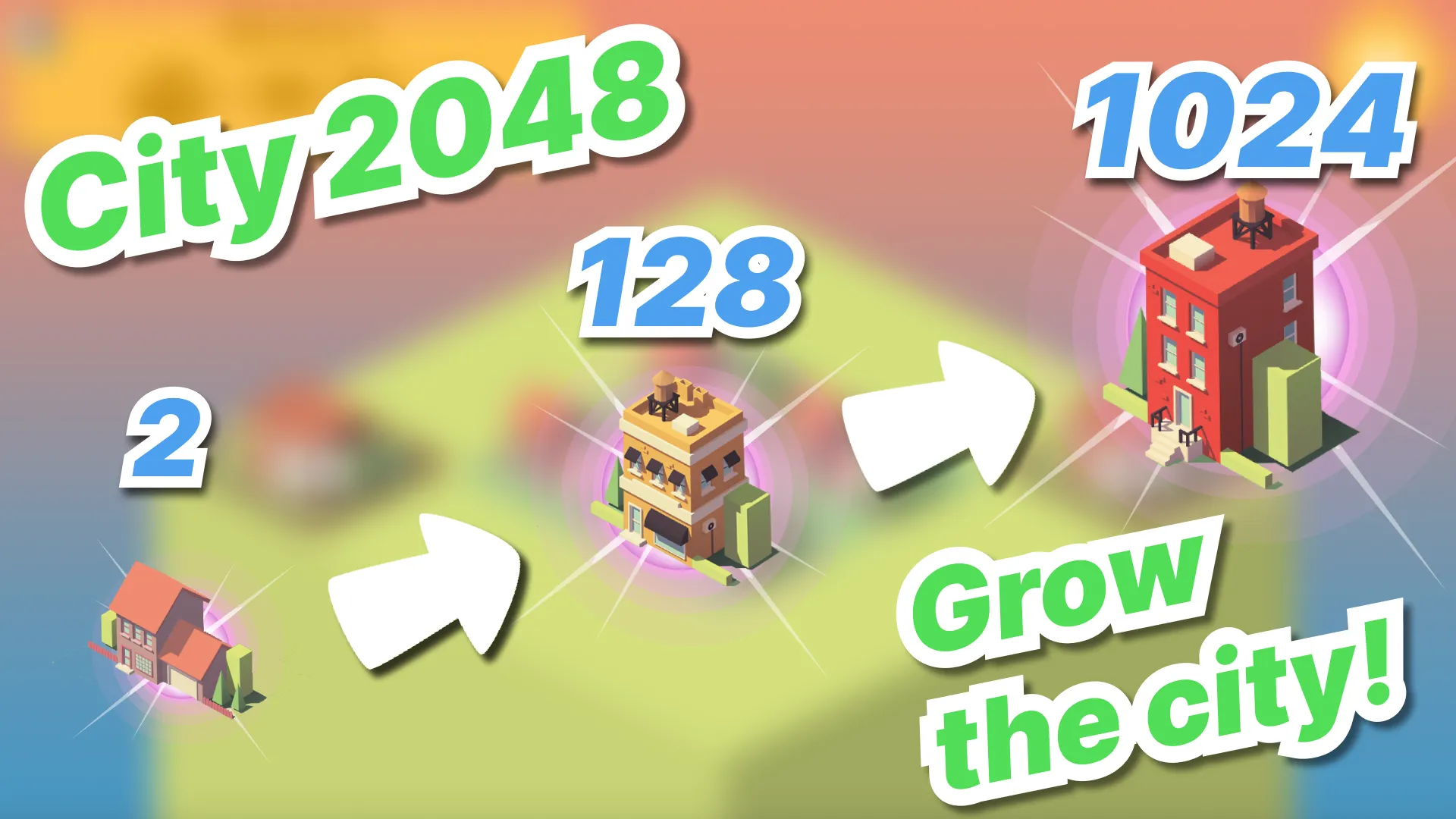 City Game 2048: Puzzle tile | Indus Appstore | Screenshot