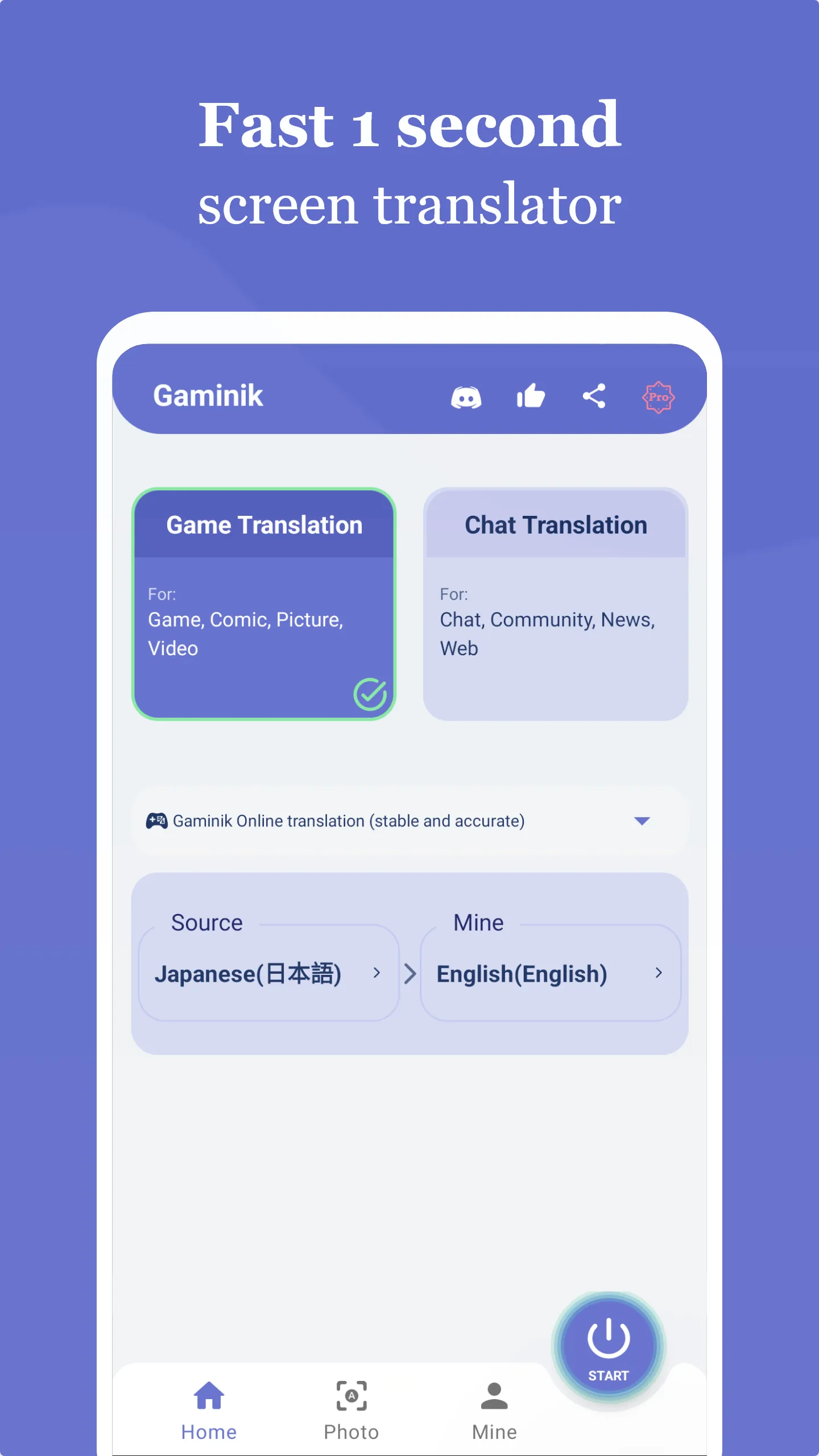 Gaminik: Auto Screen Translate | Indus Appstore | Screenshot