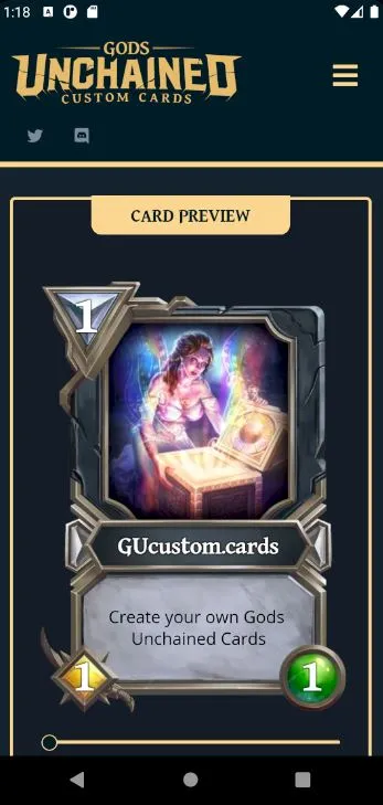 Gods Unchained - Custom Card G | Indus Appstore | Screenshot