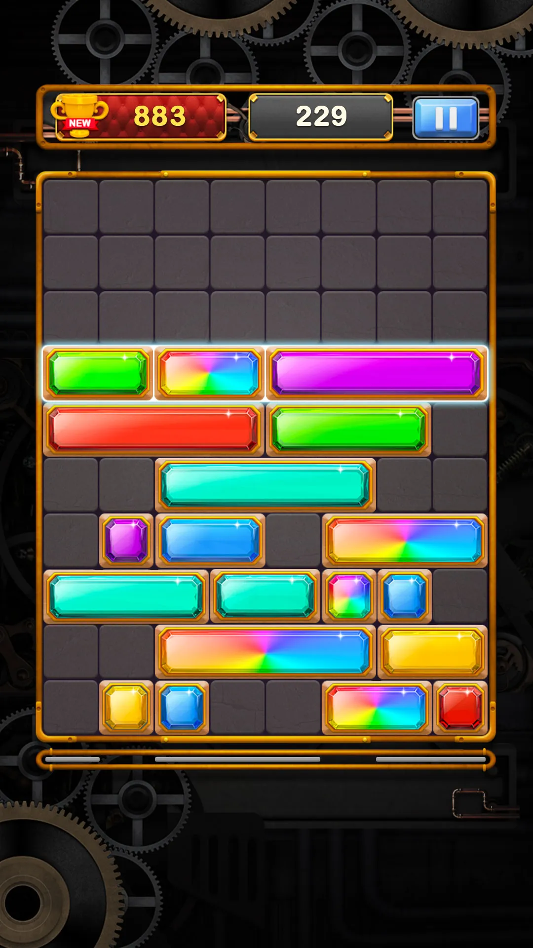 Sliding Gem - Falling Jewel Dr | Indus Appstore | Screenshot