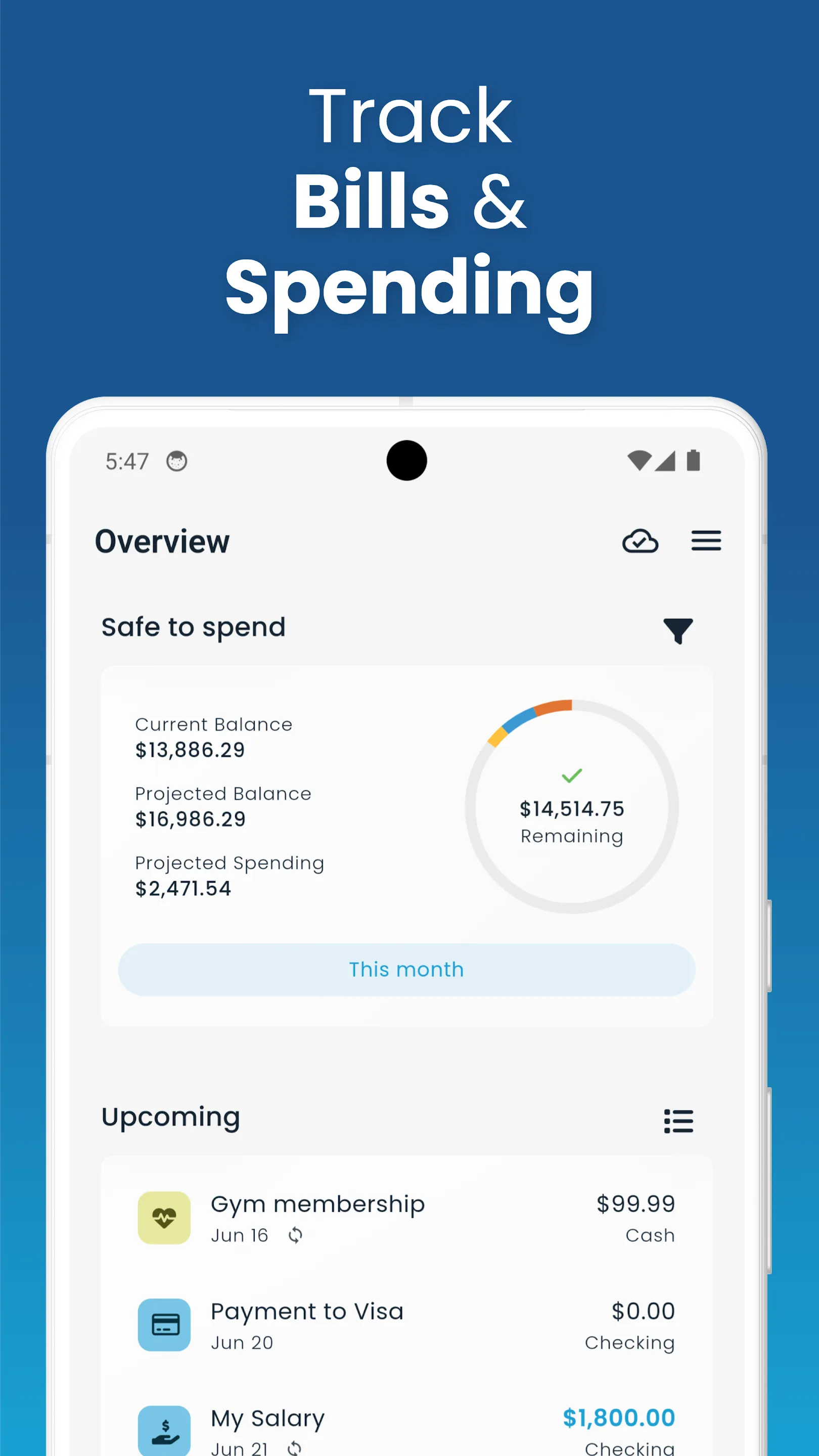 NEKO: Bill Tracker & Organizer | Indus Appstore | Screenshot