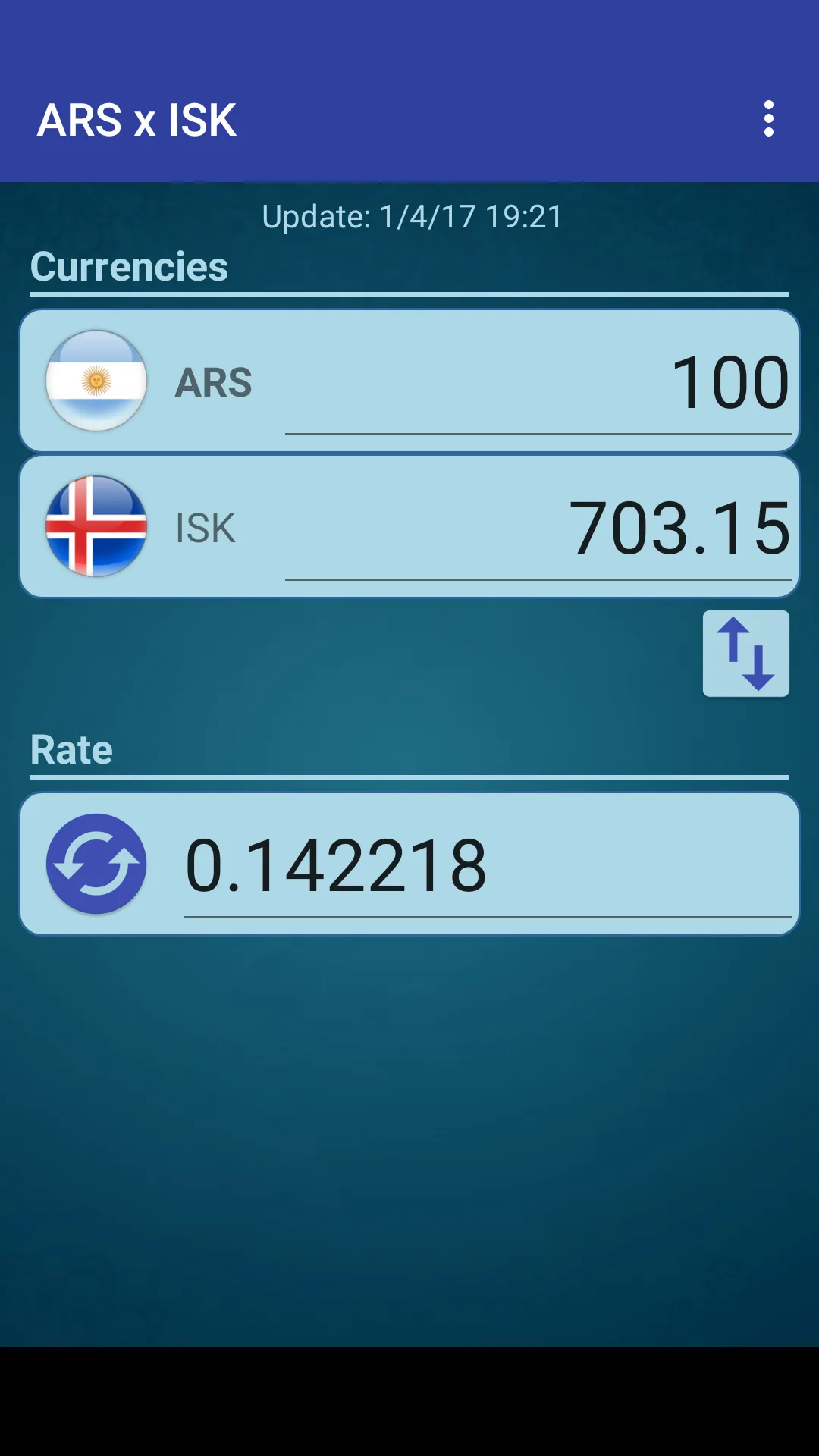 Argentine Peso x Iceland Krona | Indus Appstore | Screenshot