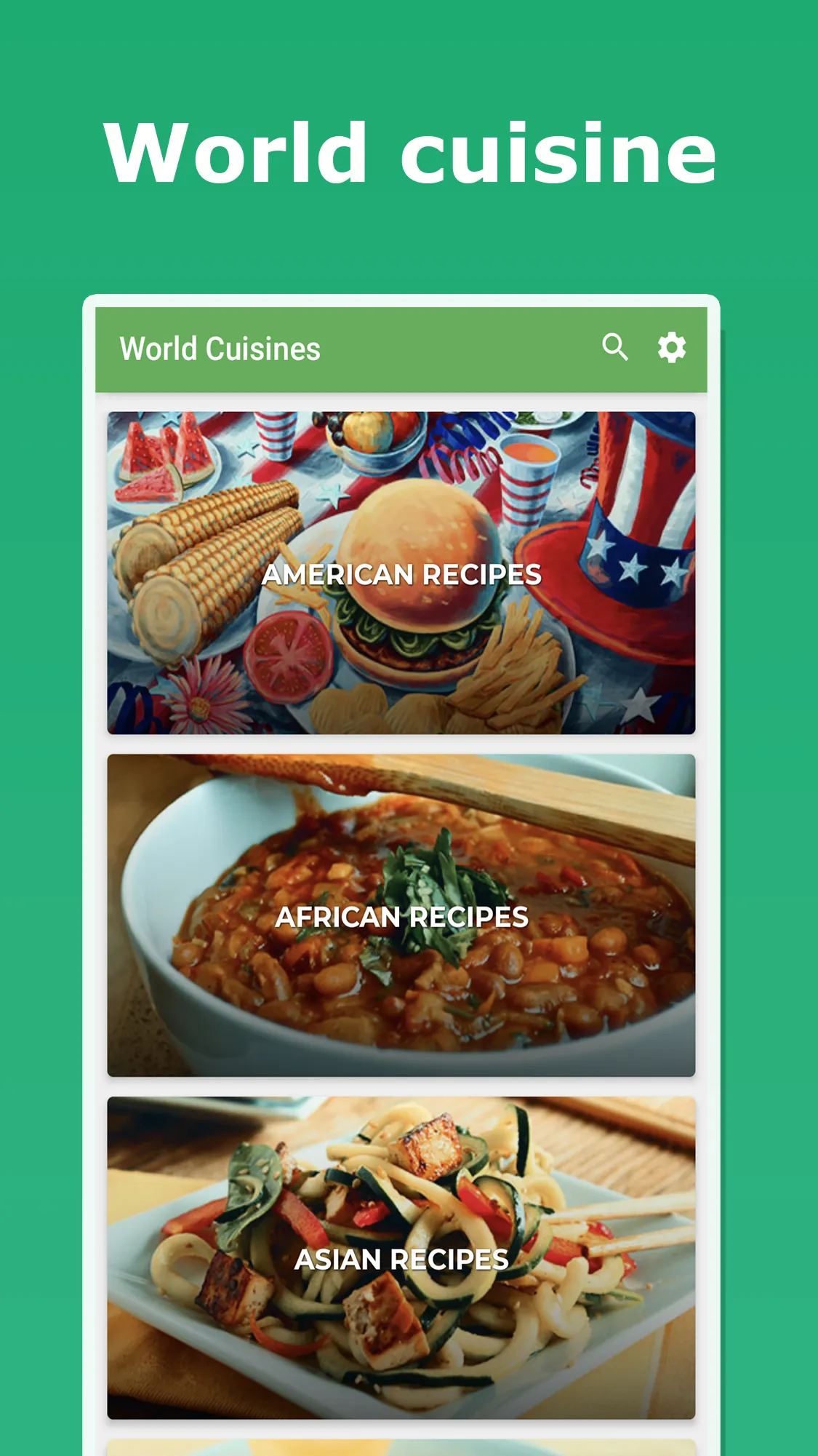 All Recipes : World Cuisines | Indus Appstore | Screenshot