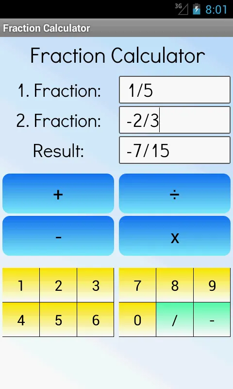 Fraction Calculator | Indus Appstore | Screenshot