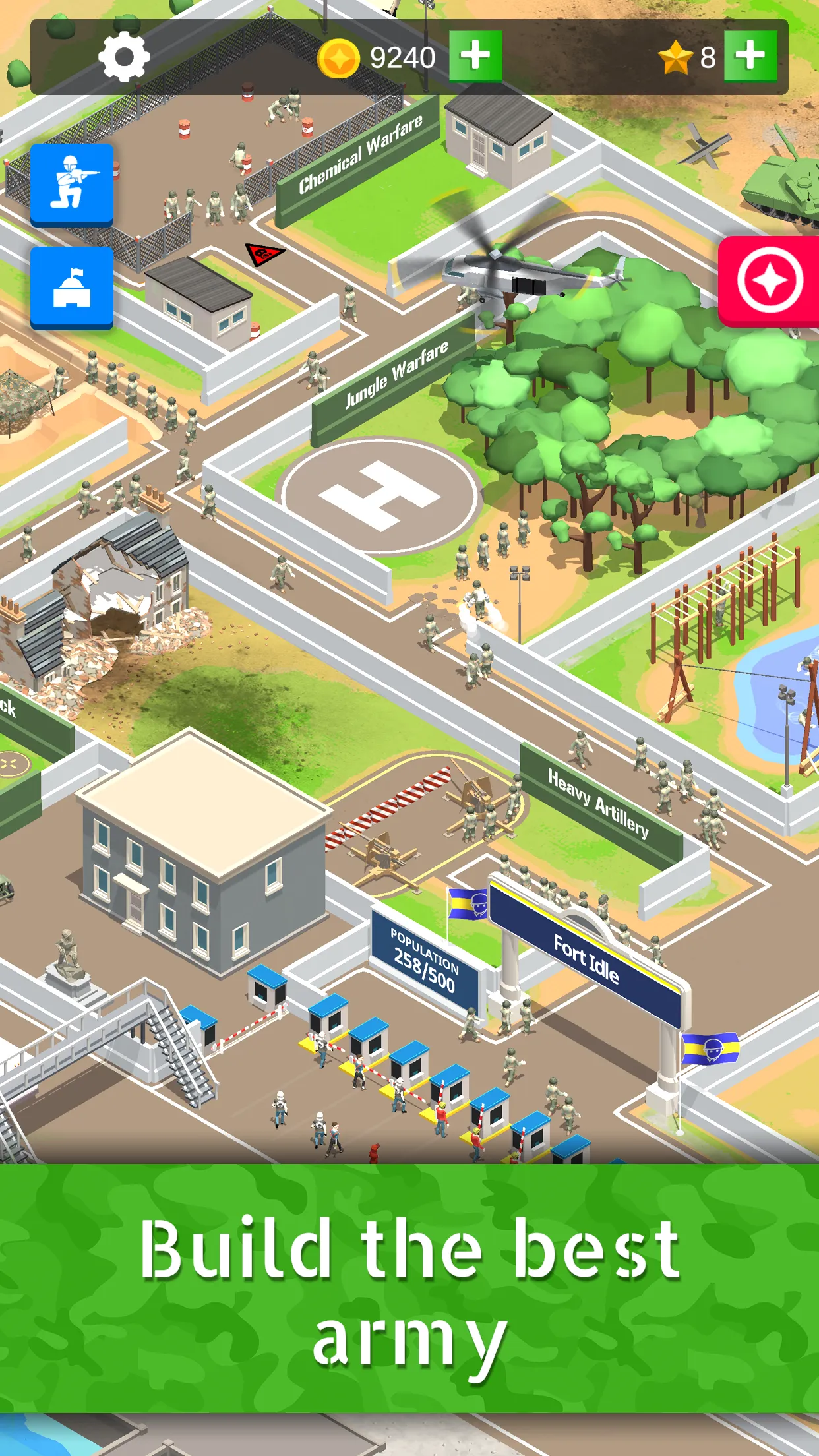 Idle Army Base: Tycoon Game | Indus Appstore | Screenshot