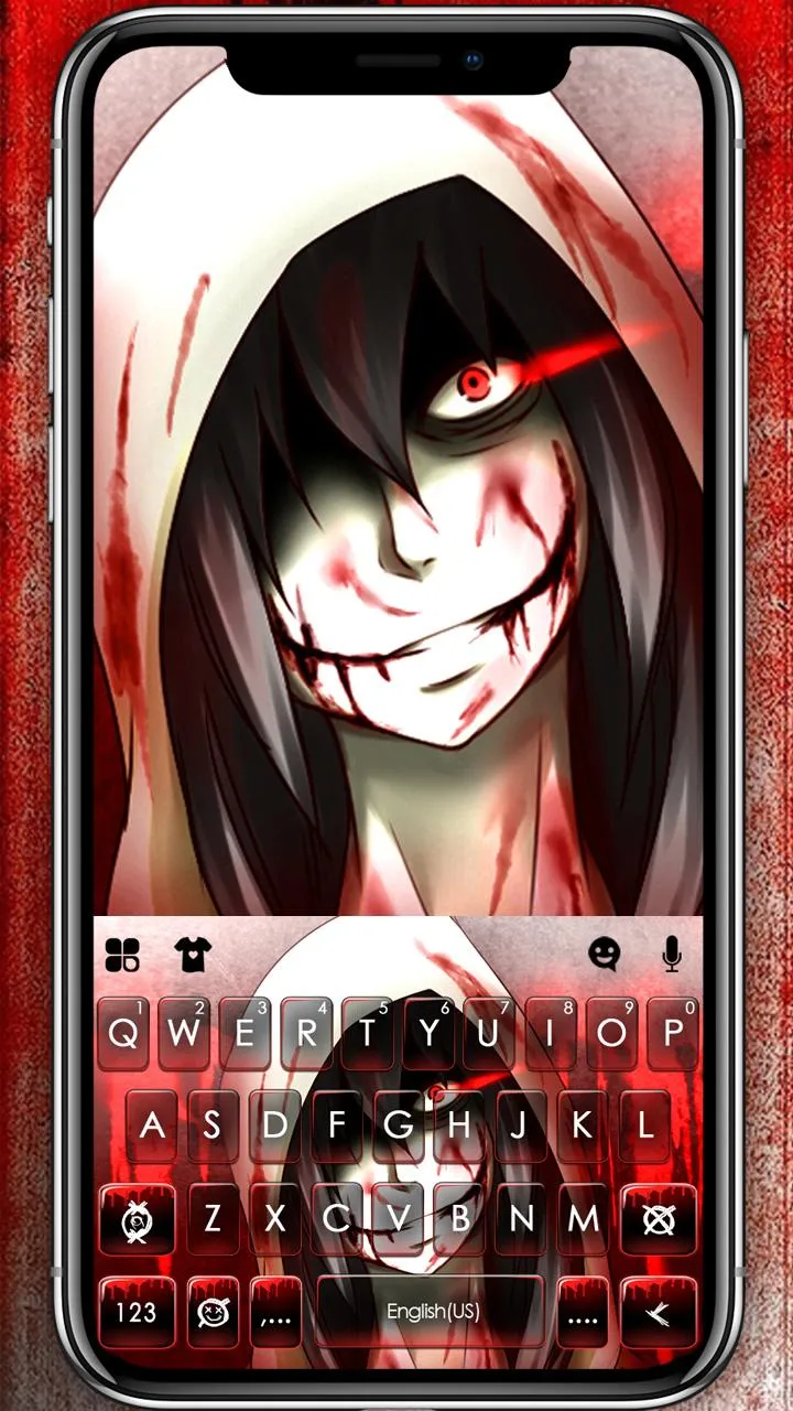 Jeff The Killer Keyboard Theme | Indus Appstore | Screenshot