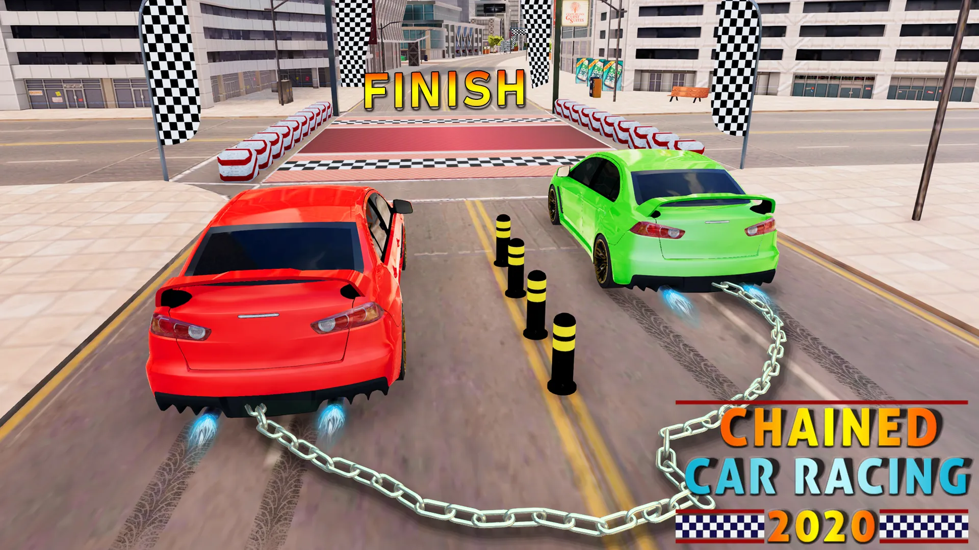 Chained Car Racing Stunts Game | Indus Appstore | Screenshot