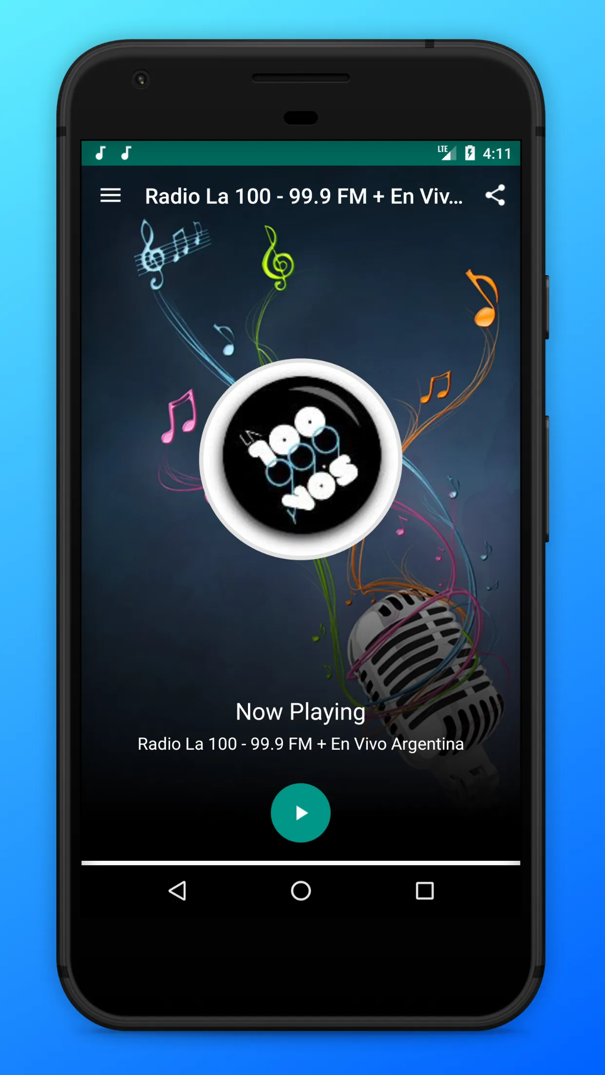 Radio La 100 Argentina FM App | Indus Appstore | Screenshot