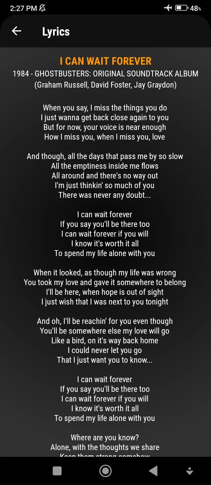 Air Supply Song Lyrics | Indus Appstore | Screenshot