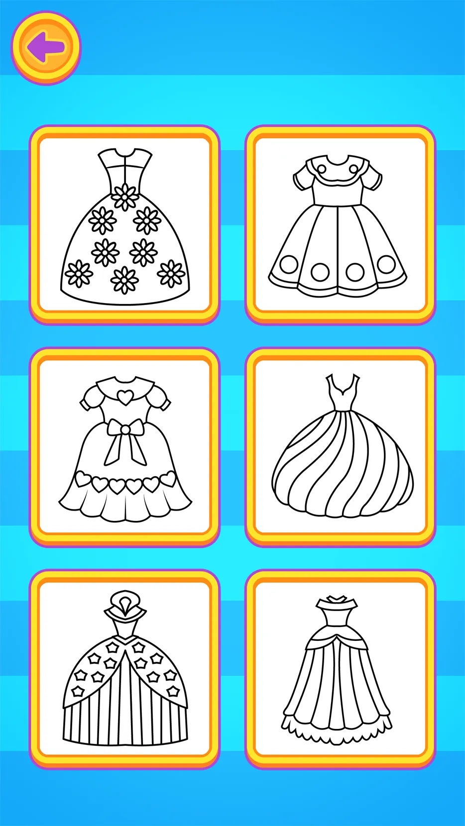 Glitter Dress Coloring | Indus Appstore | Screenshot