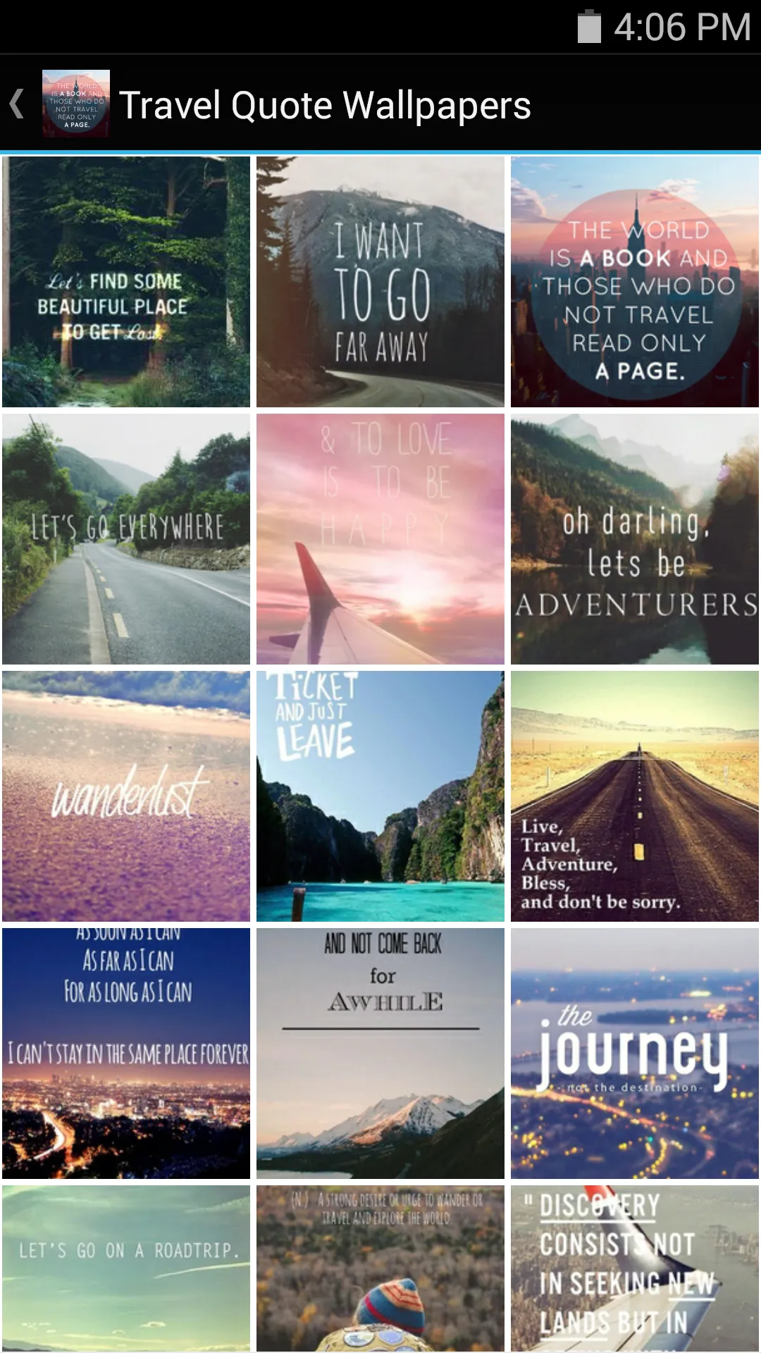 Travel Quote Wallpapers | Indus Appstore | Screenshot