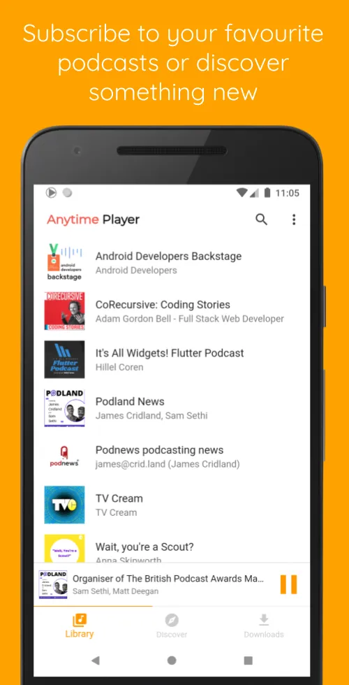 Anytime Podcast Player | Indus Appstore | Screenshot