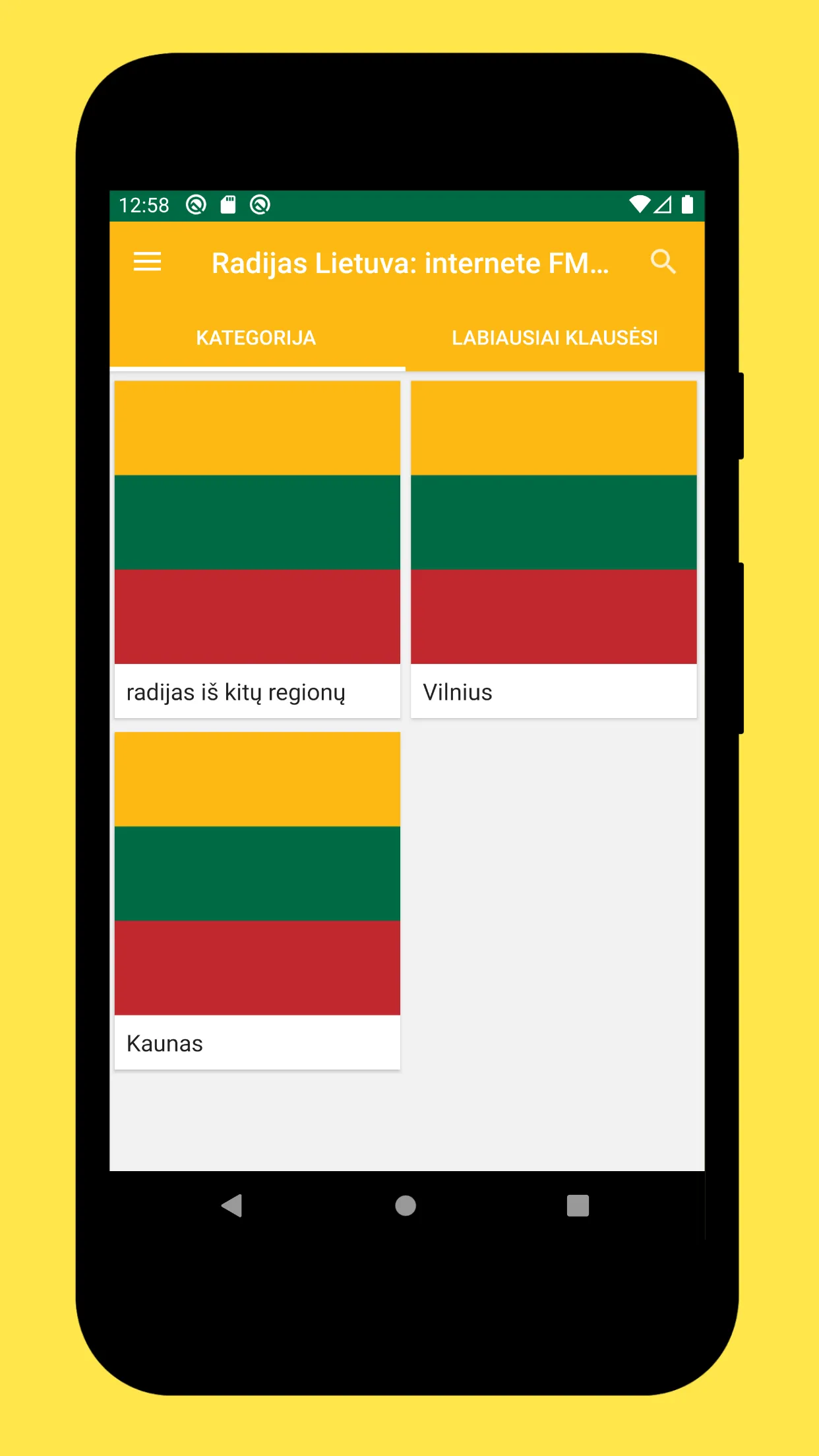 Radio Lithuania + Radio Online | Indus Appstore | Screenshot