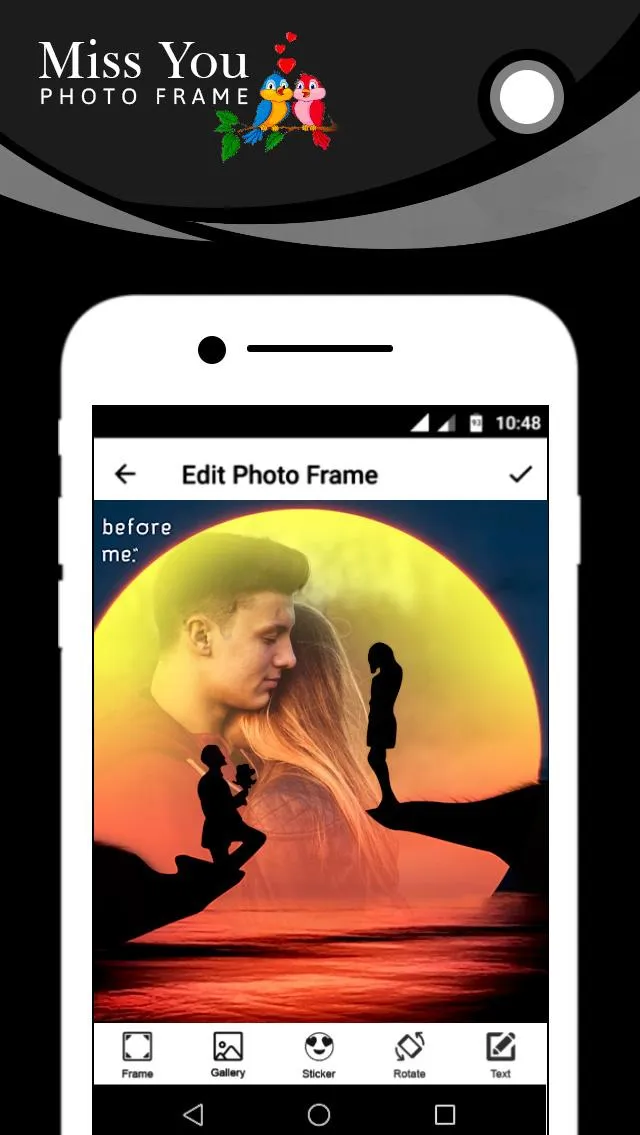 Miss You Photo Frame | Indus Appstore | Screenshot