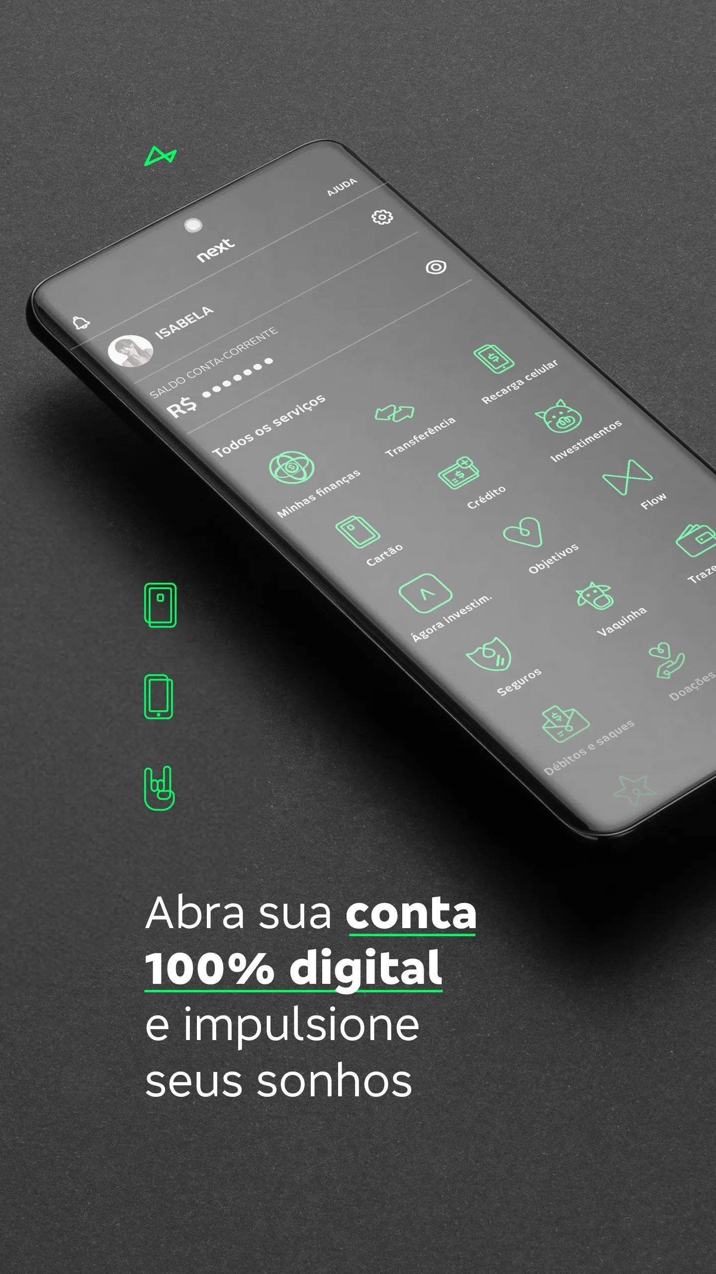 Next: Conta Digital e Cartão | Indus Appstore | Screenshot