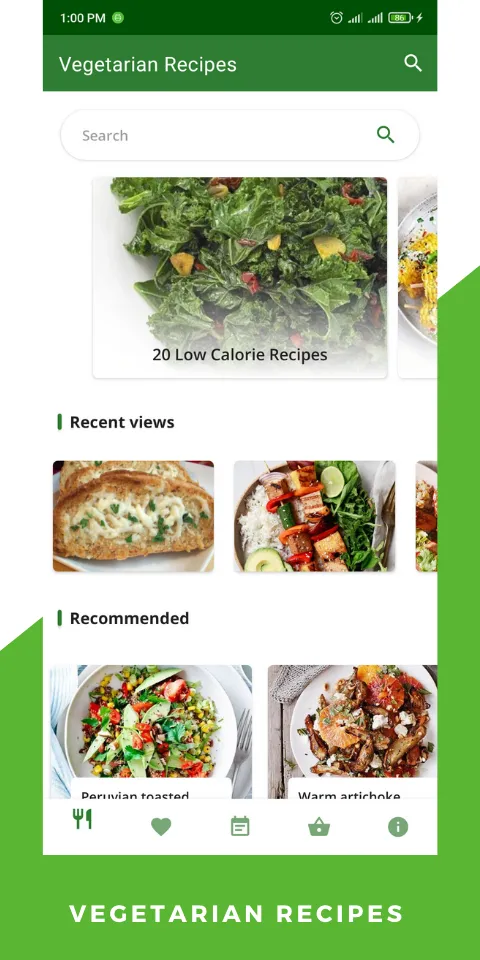 Healthy Vegetarian Recipes | Indus Appstore | Screenshot