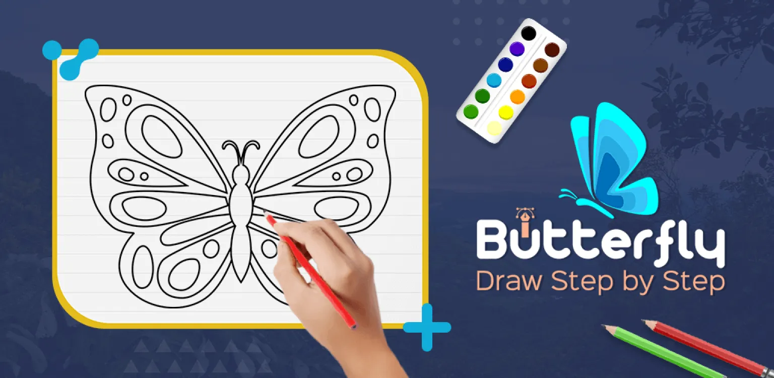 Butterfly Draw Step by Step | Indus Appstore | Screenshot