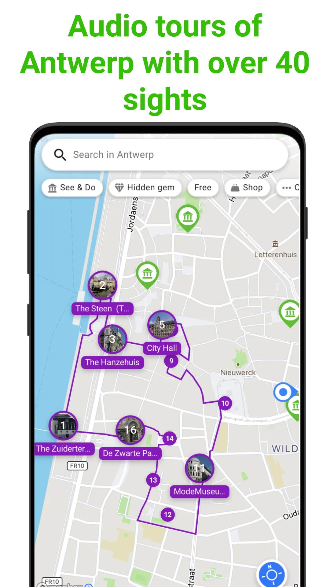 Antwerp Tour Guide:SmartGuide | Indus Appstore | Screenshot