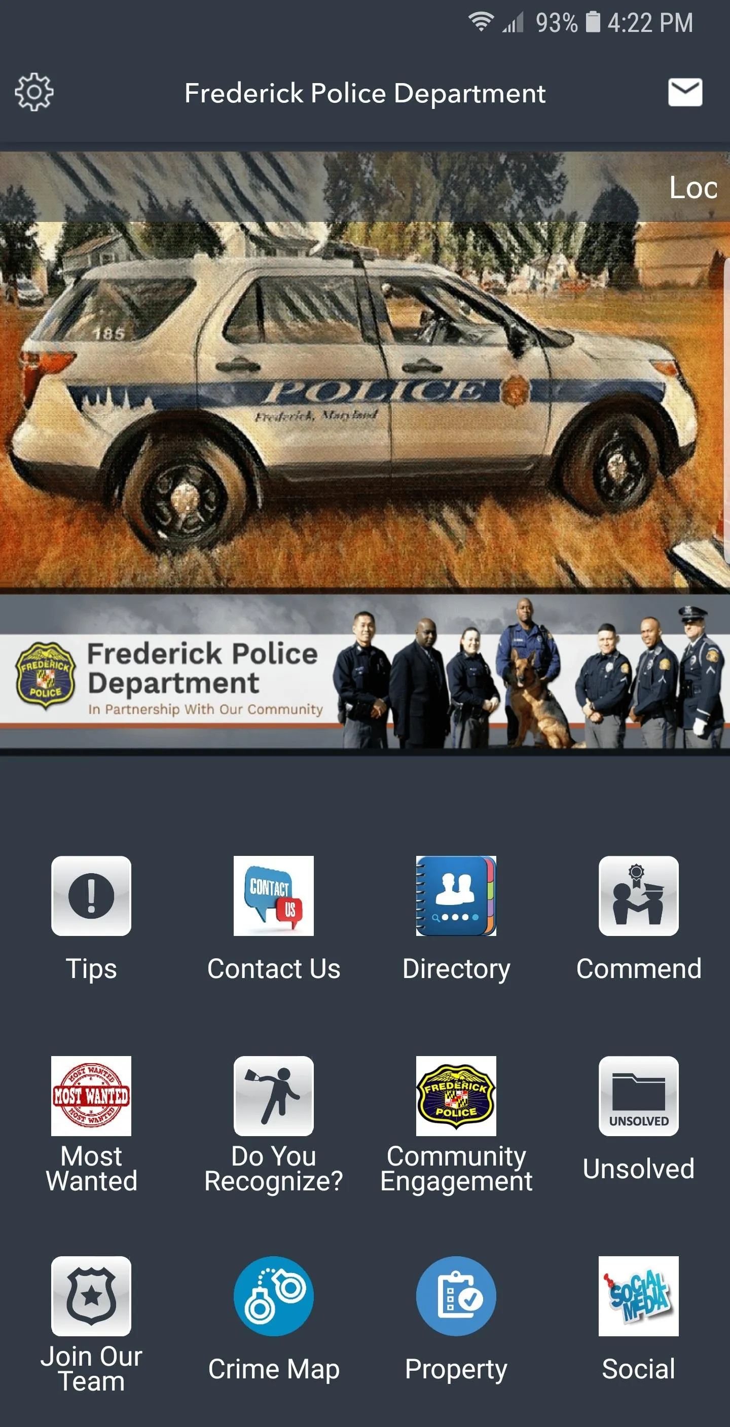 Frederick Police Department | Indus Appstore | Screenshot