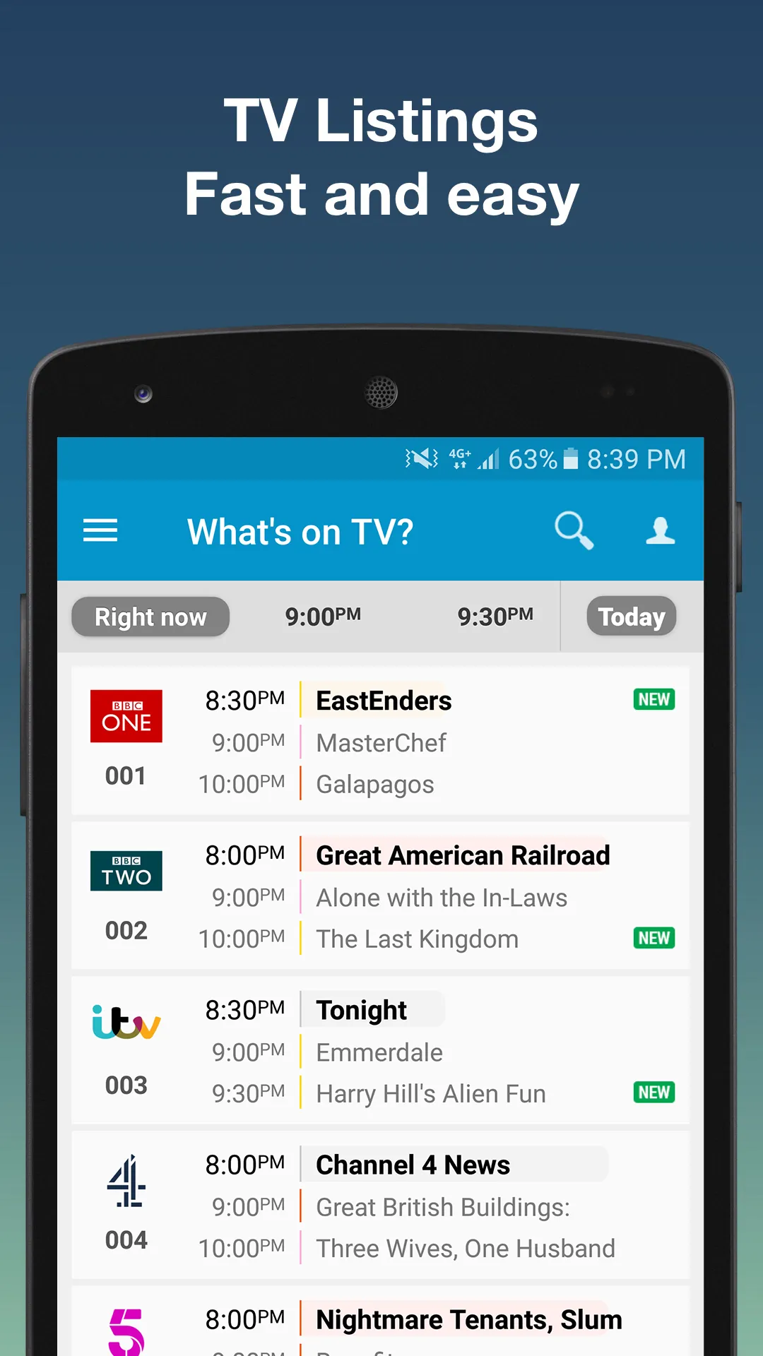 Tv24.co.uk: UK TV Guide | Indus Appstore | Screenshot