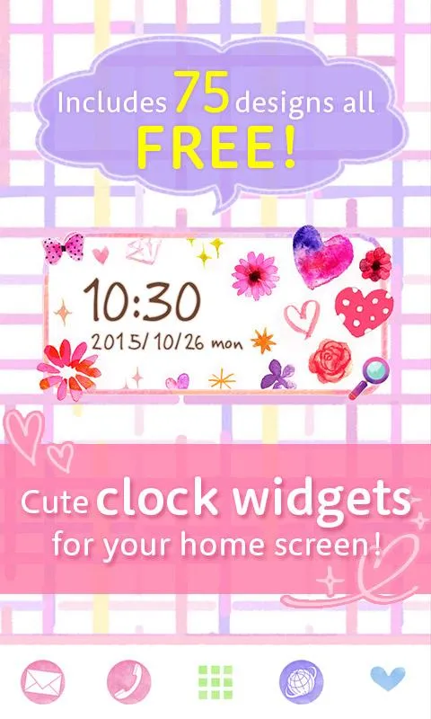 Cute Clock Widget 2 | Indus Appstore | Screenshot