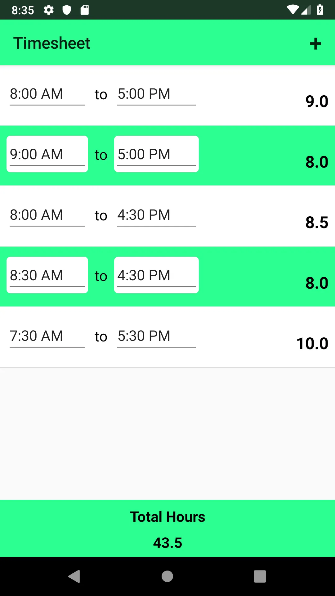 Timesheet - Track Work Hours | Indus Appstore | Screenshot