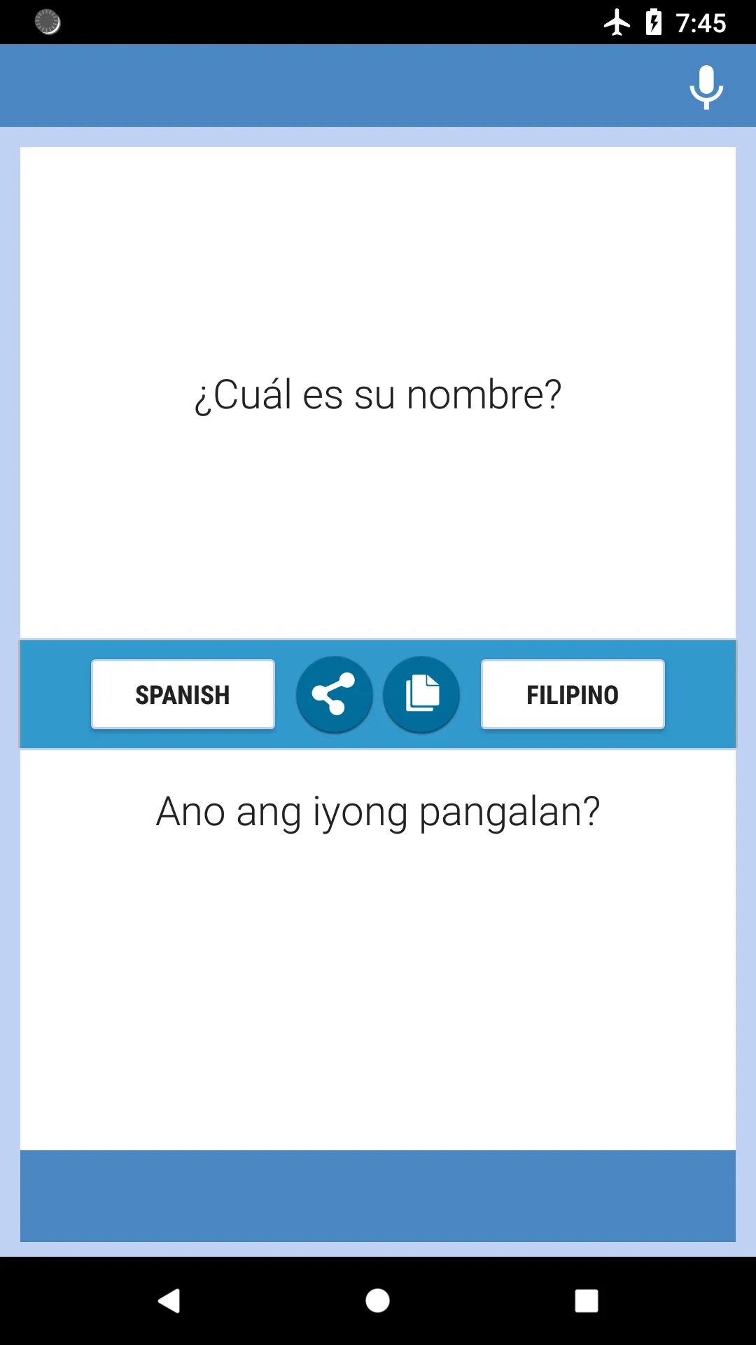 Spanish-Filipino Translator | Indus Appstore | Screenshot