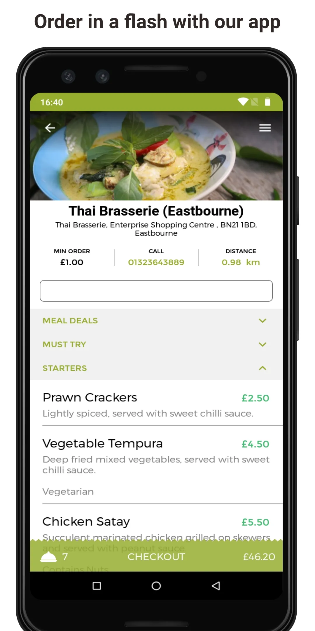 Thai Brasserie | Indus Appstore | Screenshot