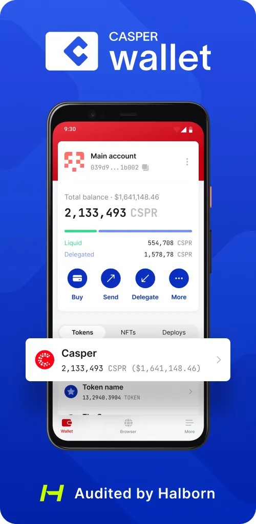 Casper Wallet | Indus Appstore | Screenshot