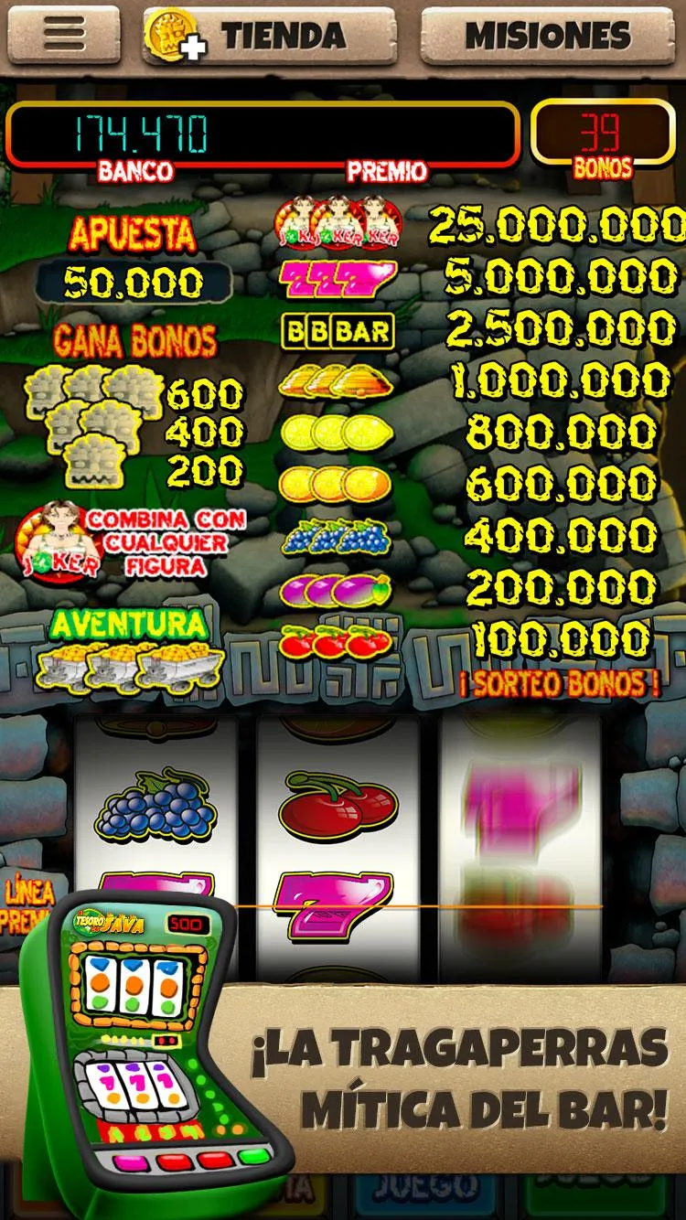El Tesoro de Java -Tragaperras | Indus Appstore | Screenshot
