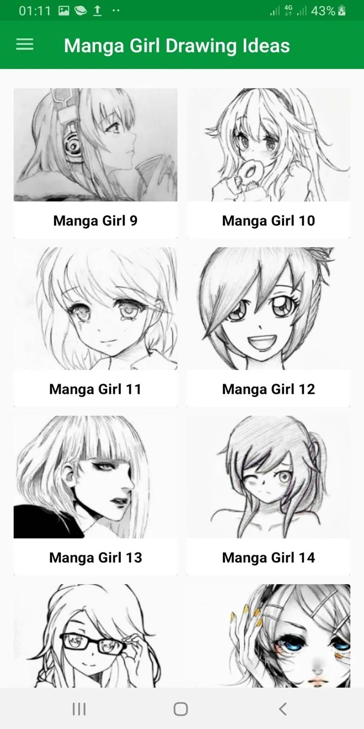 Drawing Manga Girl Ideas | Indus Appstore | Screenshot