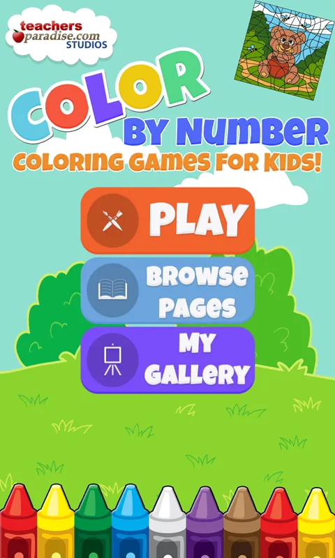 Color By Numbers Game for Kids | Indus Appstore | Screenshot