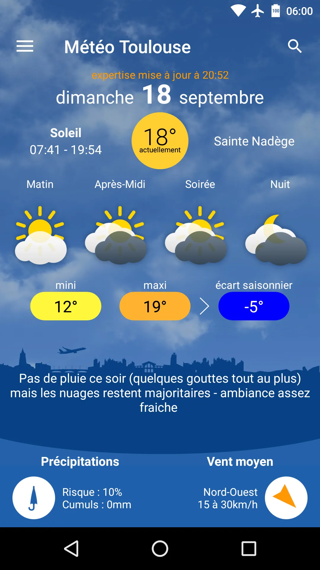 Météo Toulouse | Indus Appstore | Screenshot