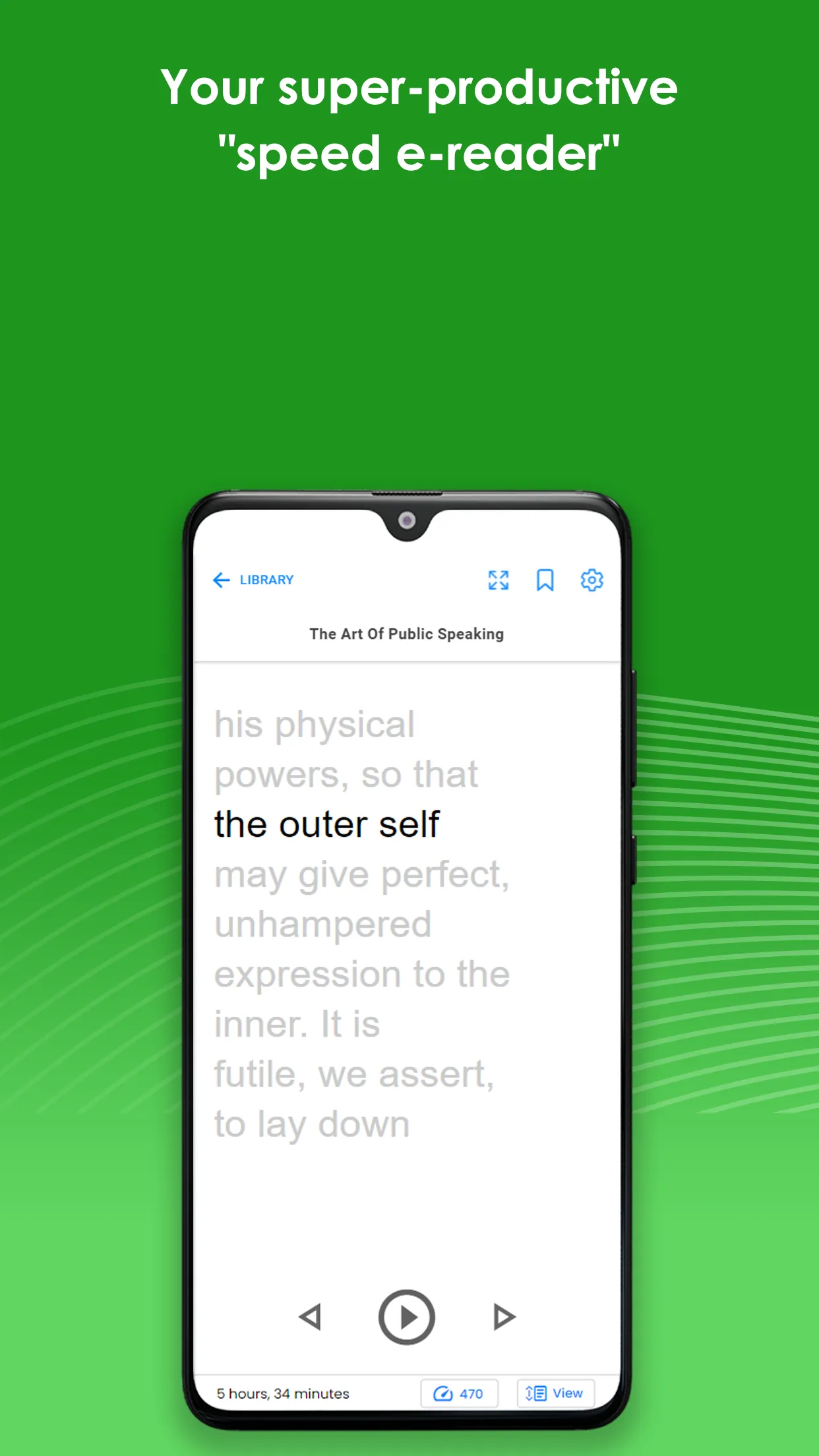 Spreeder - Speed Reading | Indus Appstore | Screenshot