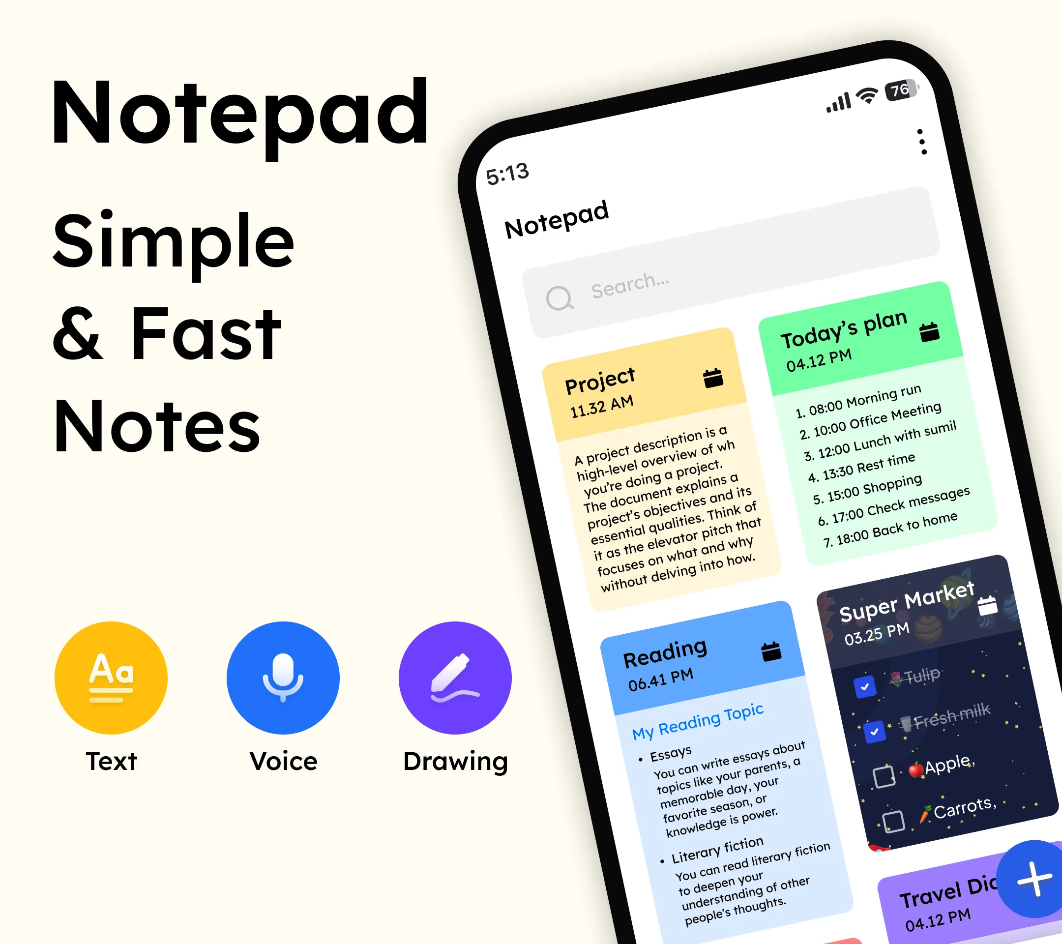 Notepad - Note, Lists & notion | Indus Appstore | Screenshot