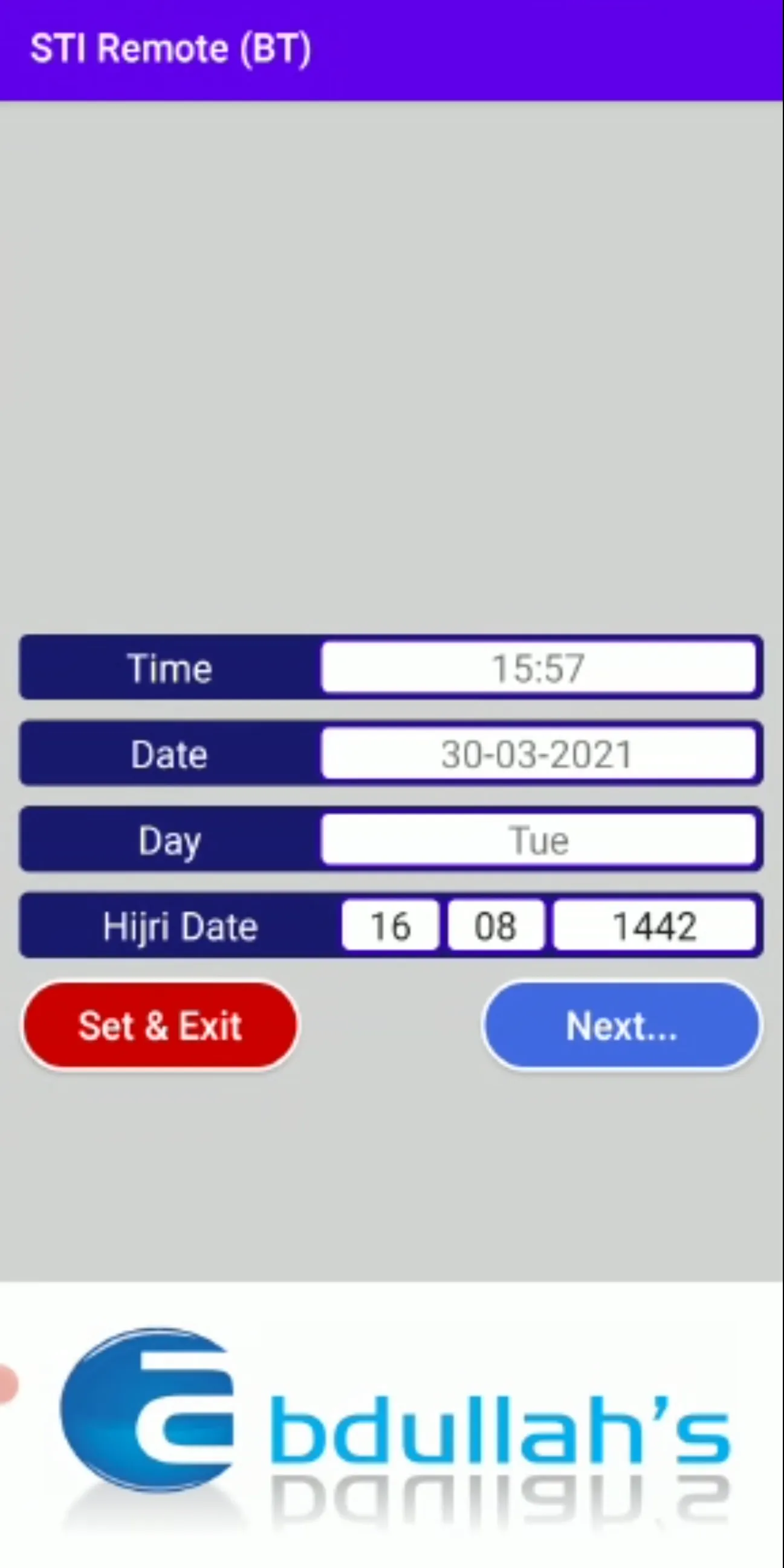 STI REMOTE (BT) | Indus Appstore | Screenshot