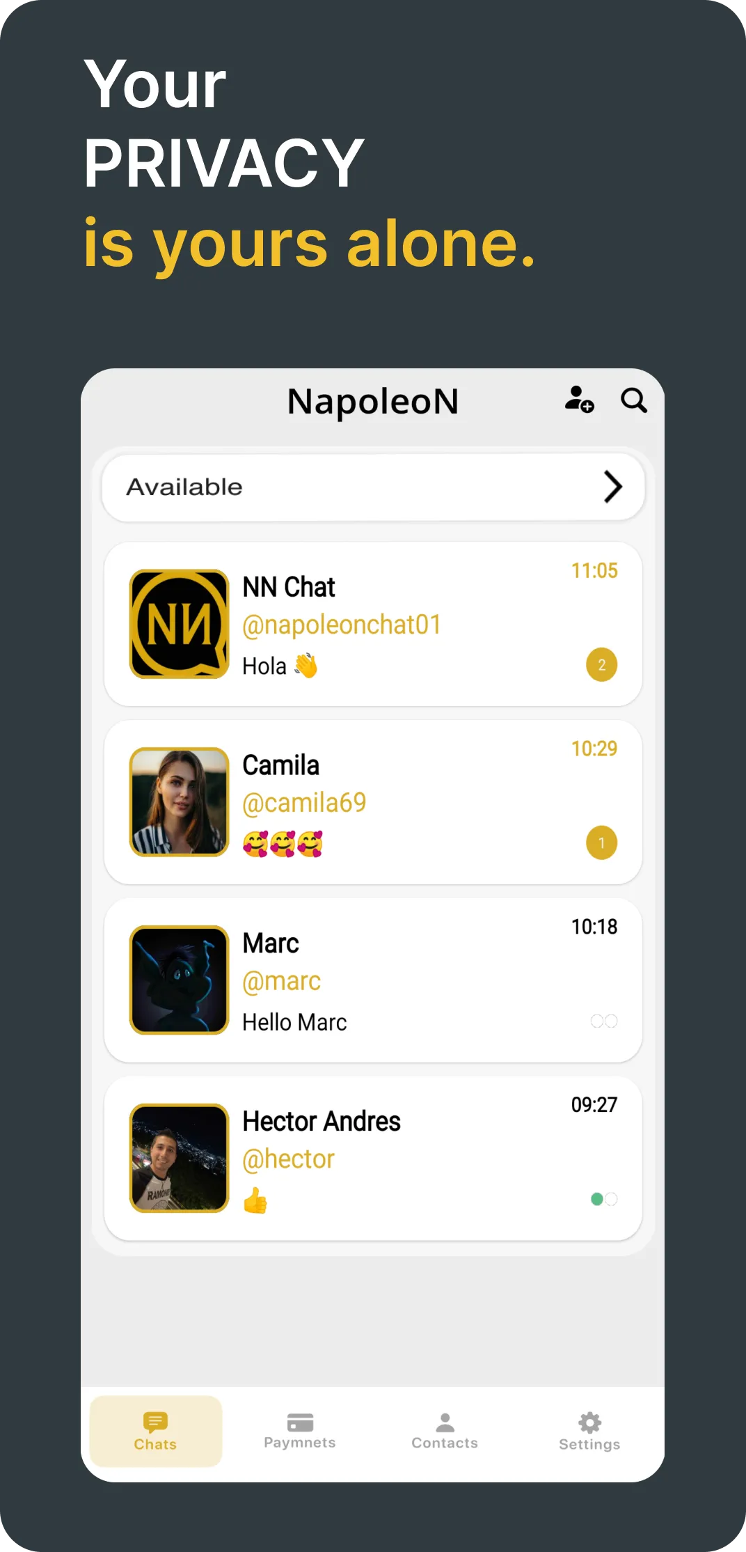 NapoleoN Chat | Indus Appstore | Screenshot