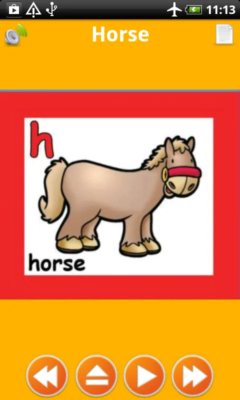 Baby Learn Animals Flash Cards | Indus Appstore | Screenshot