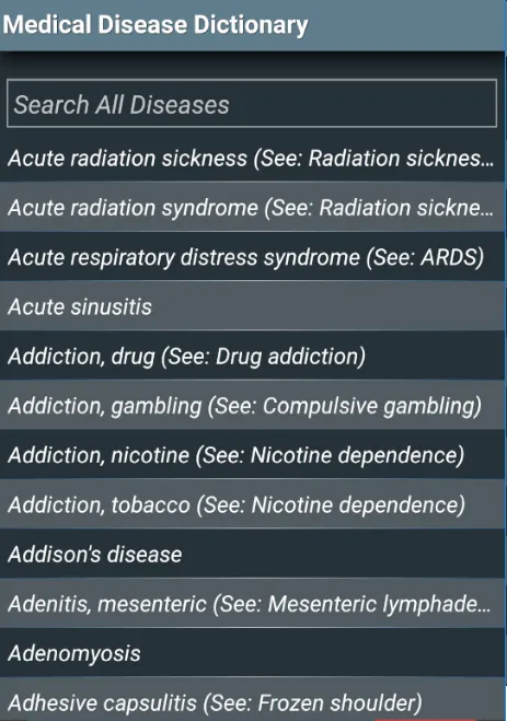 Medical Disease Dictionary | Indus Appstore | Screenshot