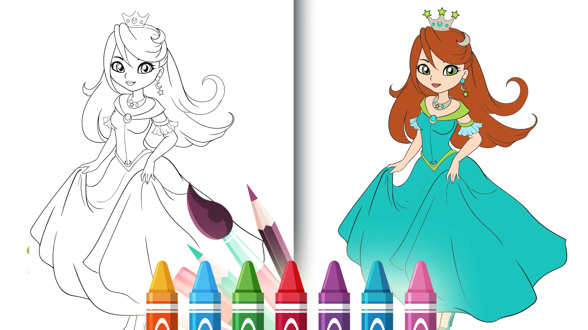 princess coloring book | Indus Appstore | Screenshot