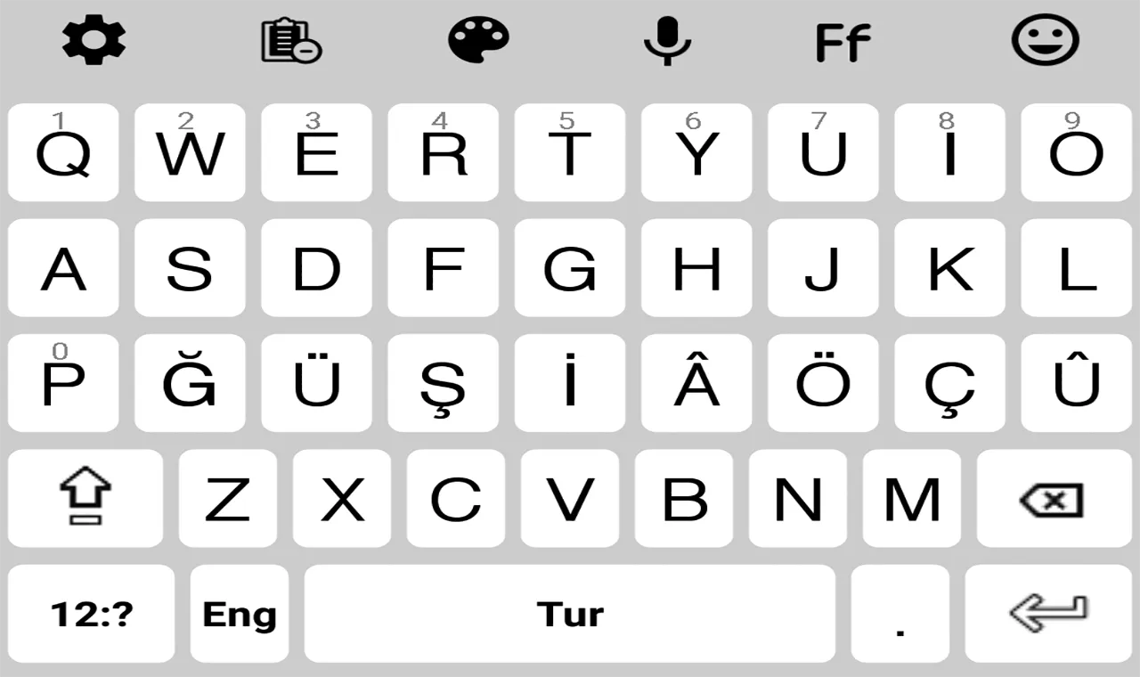 Turkish Language  keyboard 202 | Indus Appstore | Screenshot