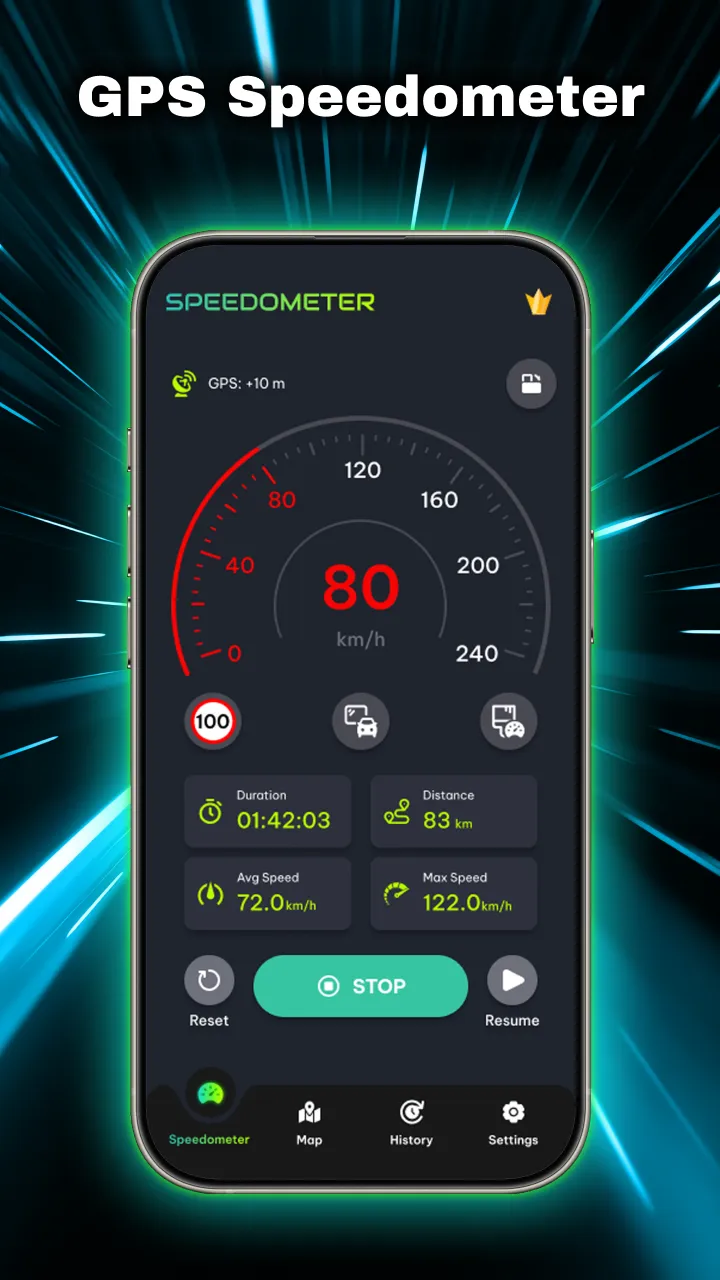 GPS Speedometer: Speed Meter | Indus Appstore | Screenshot