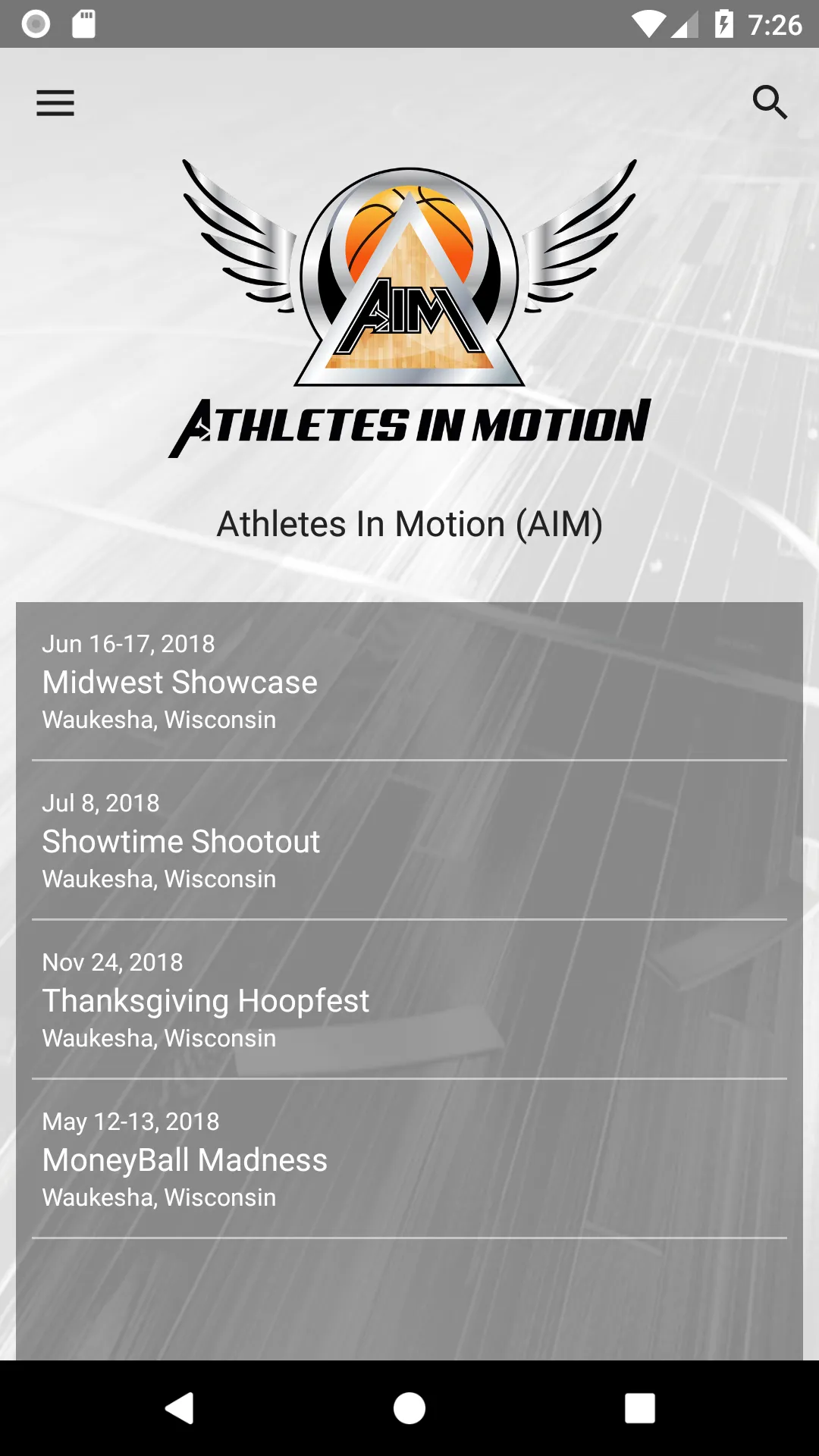 Athletes In Motion | Indus Appstore | Screenshot