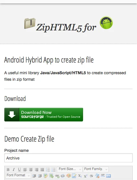 ZipHTML5 | Indus Appstore | Screenshot