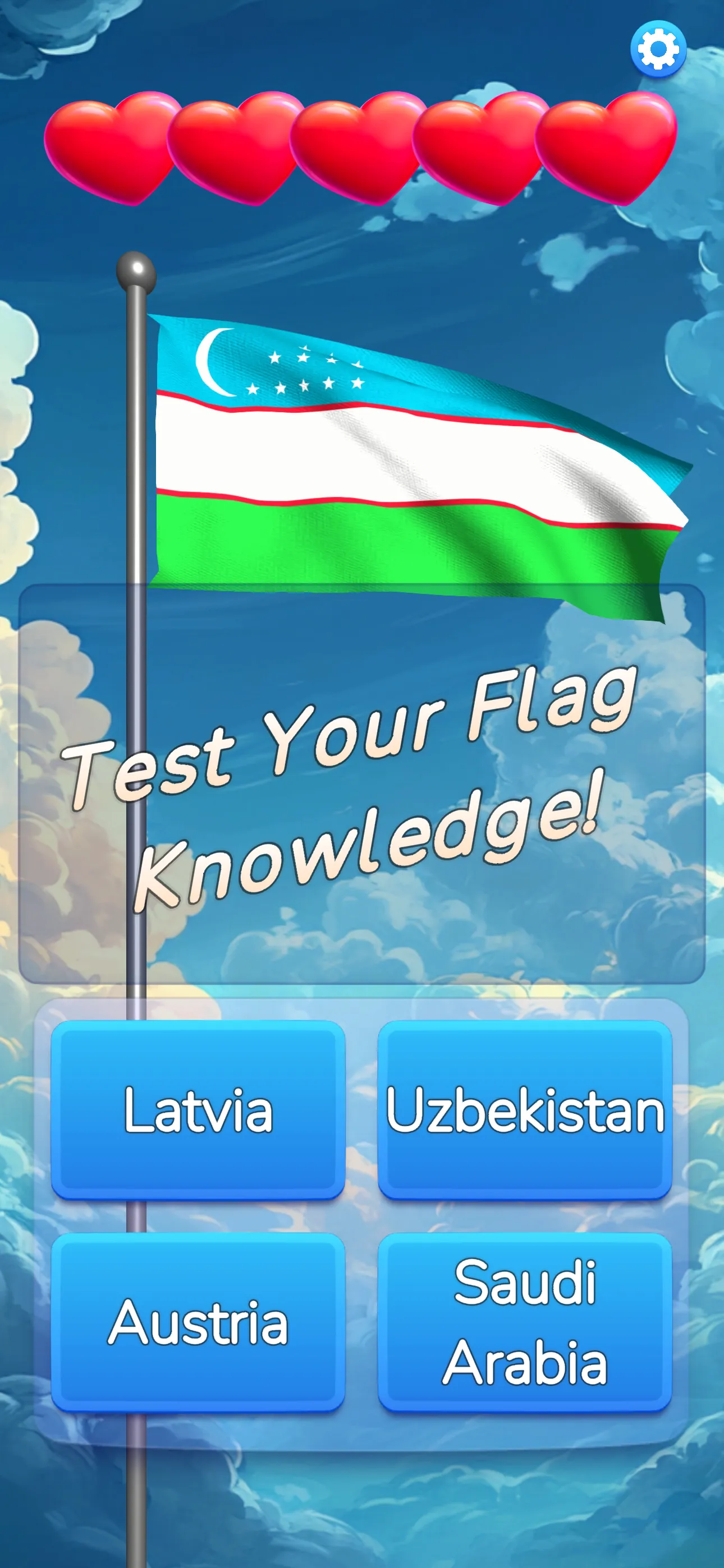 Flag Guess 3D Name Memory Quiz | Indus Appstore | Screenshot