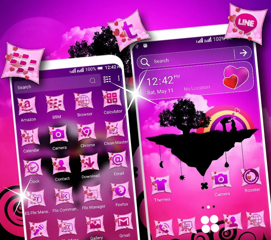 Couple On Sky Launcher Theme | Indus Appstore | Screenshot