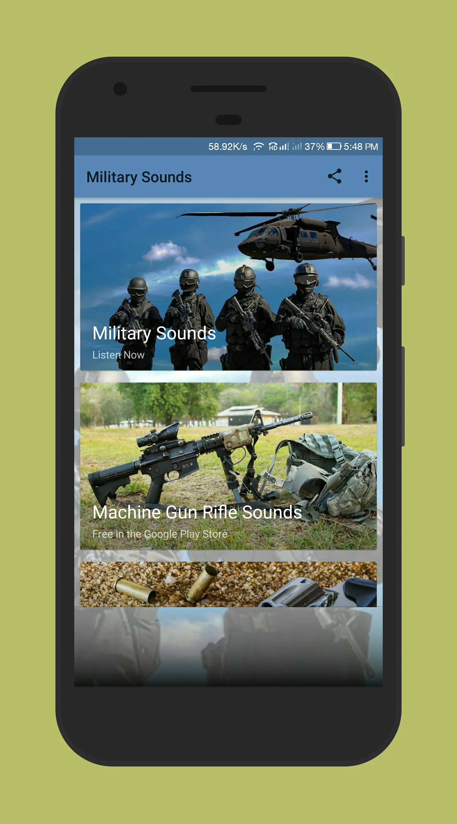 Military Sounds | Indus Appstore | Screenshot