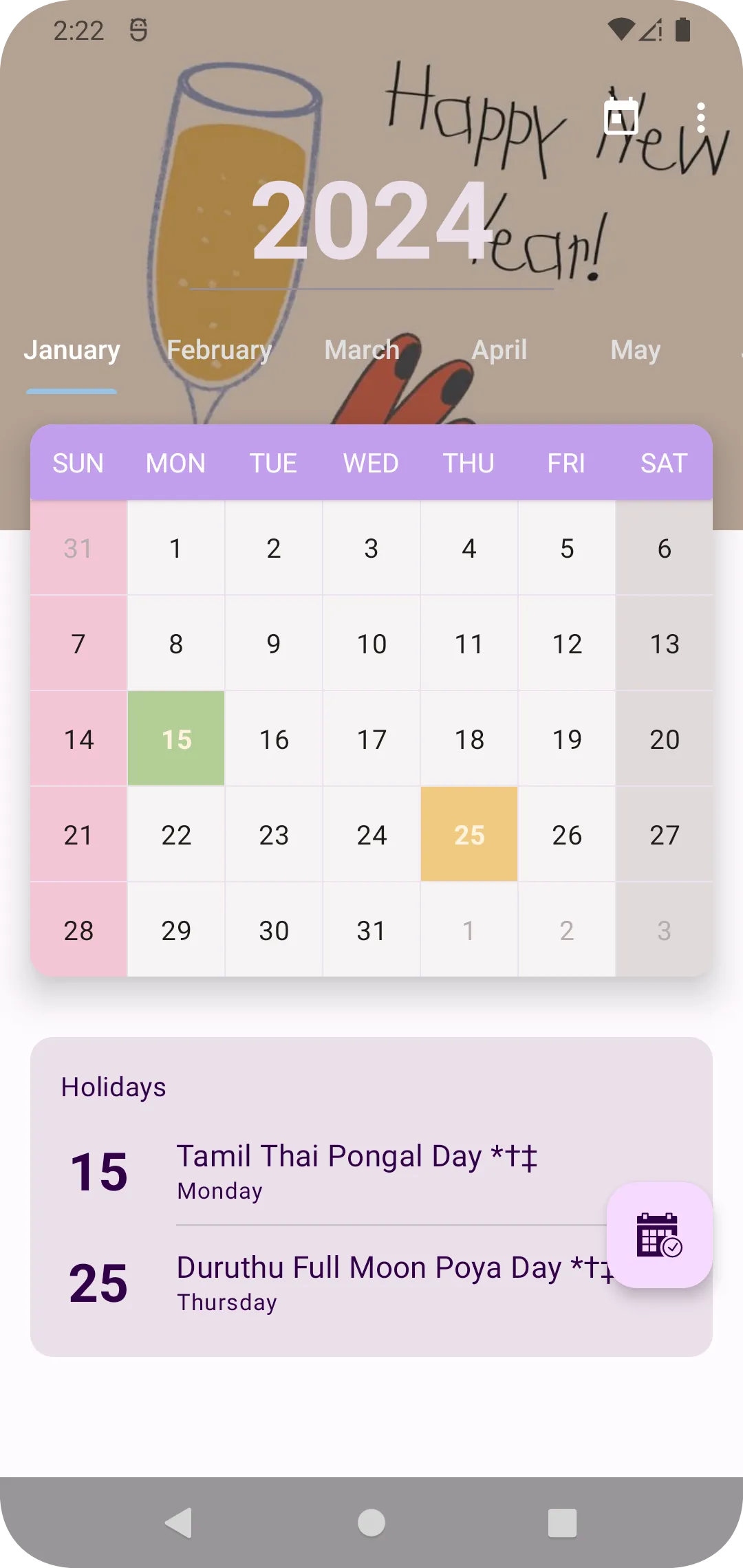 Ceylon Calendar 2024 Sri Lanka | Indus Appstore | Screenshot