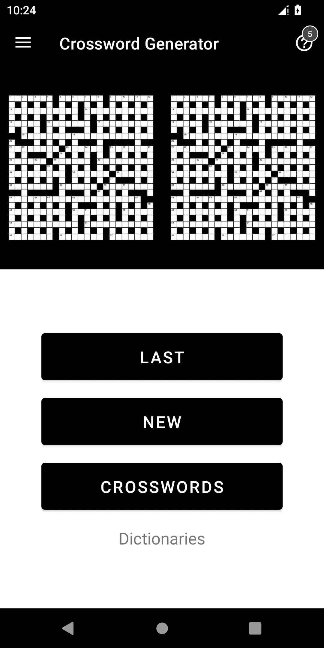 Crossword Generator | Indus Appstore | Screenshot